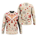 White Ornament Lace Bra Christmas Golf Shirt, Golf Polo For Men, Mens Golf Shirts
