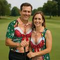 Santa's Favorite Bikini Christmas Golf Shirt, Golf Gifts For Men, Golf Polo For Men