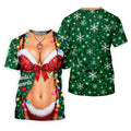 Santa's Favorite Bikini Christmas Golf Shirt, Golf Gifts For Men, Golf Polo For Men