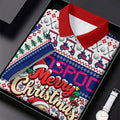 Santa Golf Balls Merry Christmas Golf Shirt, Mens Golf Polo, Golf Shirts For Men