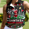 Santa Driving Range Christmas Golf Shirt, Ladies Golf Shirts, Womens Golf Apparel