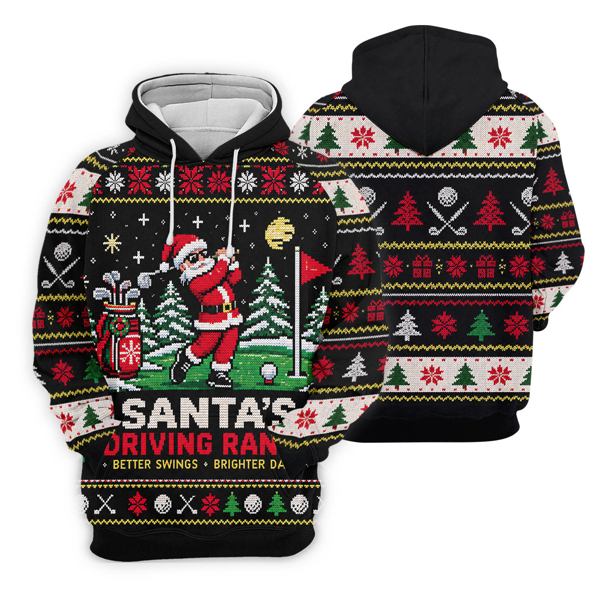 Santa Driving Range Christmas Golf Shirt, Ladies Golf Shirts, Womens Golf Apparel