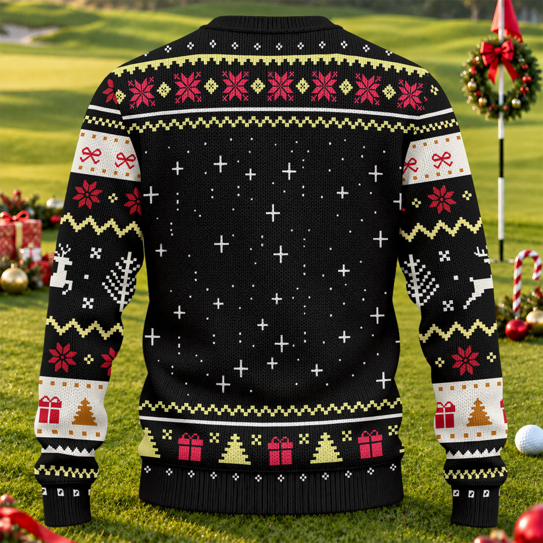 Ugly Christmas Sweater Merry Glizzmas Hot Dogs, Christmas Golf Gift, Golf Lover Gifts