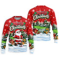 Retro Merry Christmas Script Christmas Golf Shirt, Mens Golf Polo, Mens Golf Shirts