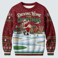 Ugly Christmas Sweater Driving Home For Christmas, Golf Lover Gifts, Funny Xmas Gift