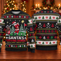 Ugly Christmas Sweater Santa Driving Range, Ugly Sweater Party, Holiday Party Sweater