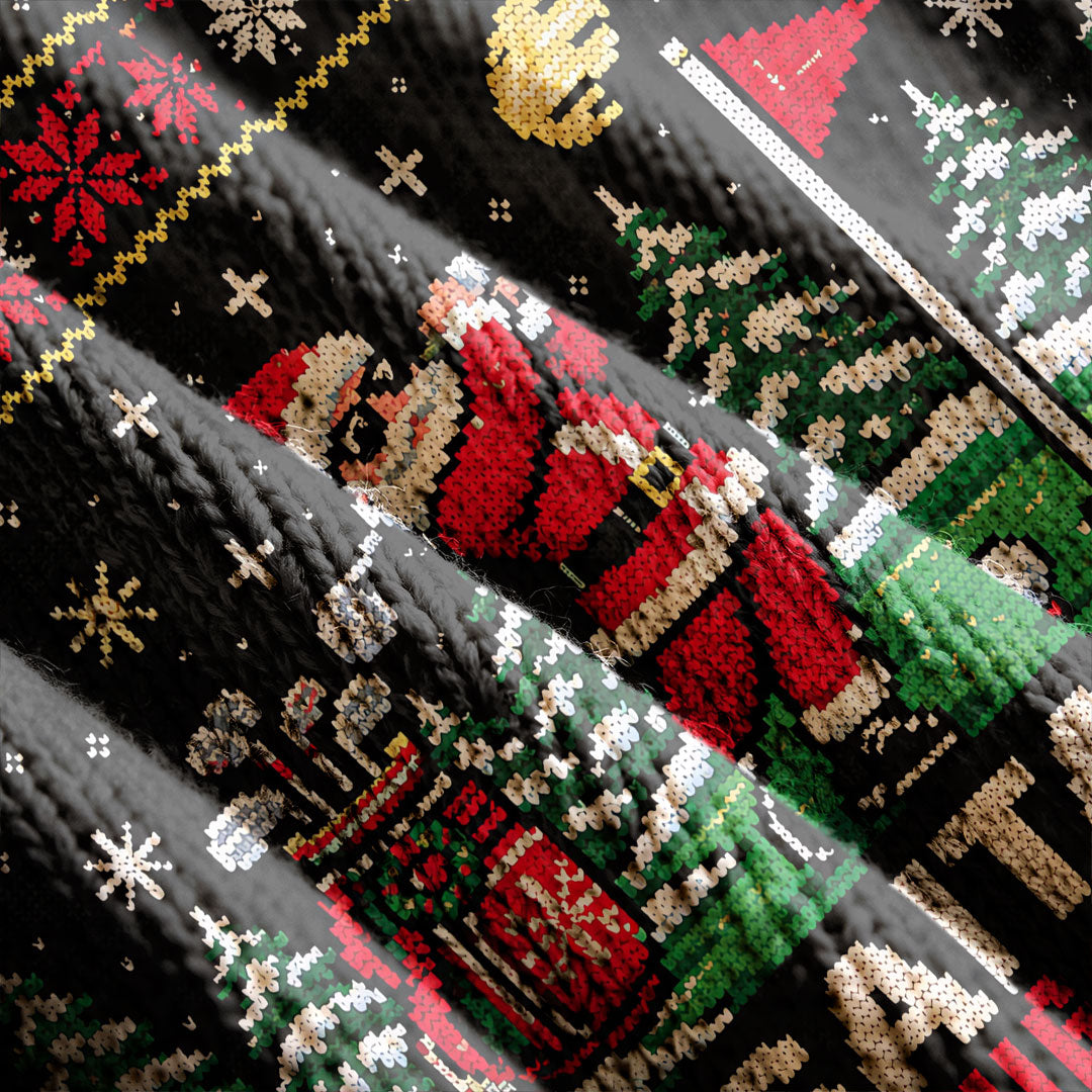 Ugly Christmas Sweater Santa Driving Range, Ugly Sweater Party, Holiday Party Sweater
