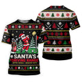 Santa Driving Range Christmas Golf Shirt, Ladies Golf Shirts, Womens Golf Apparel
