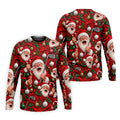 Santa Golf Ornaments Christmas Golf Shirt, Golf Shirts For Men, Mens Golf Shirts