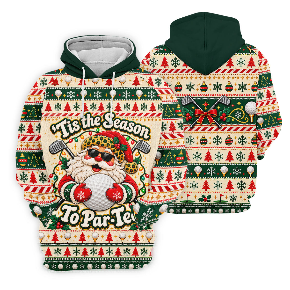 Tis The Season To Par-Tee Christmas Golf Shirt, Mens Golf Polo, Golf Shirts For Men