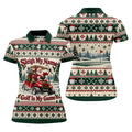 Sleigh My Name Golf Cart Christmas Golf Shirt, Womens Golf Tops, Womens Golf Apparel