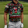 Santa Driving Range Christmas Golf Shirt, Golf Shirts For Men, Mens Golf Apparel