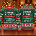 Ugly Christmas Sweater Yippee Ki Yay Hole In One, Golf Lover Gifts, Christmas Gifts