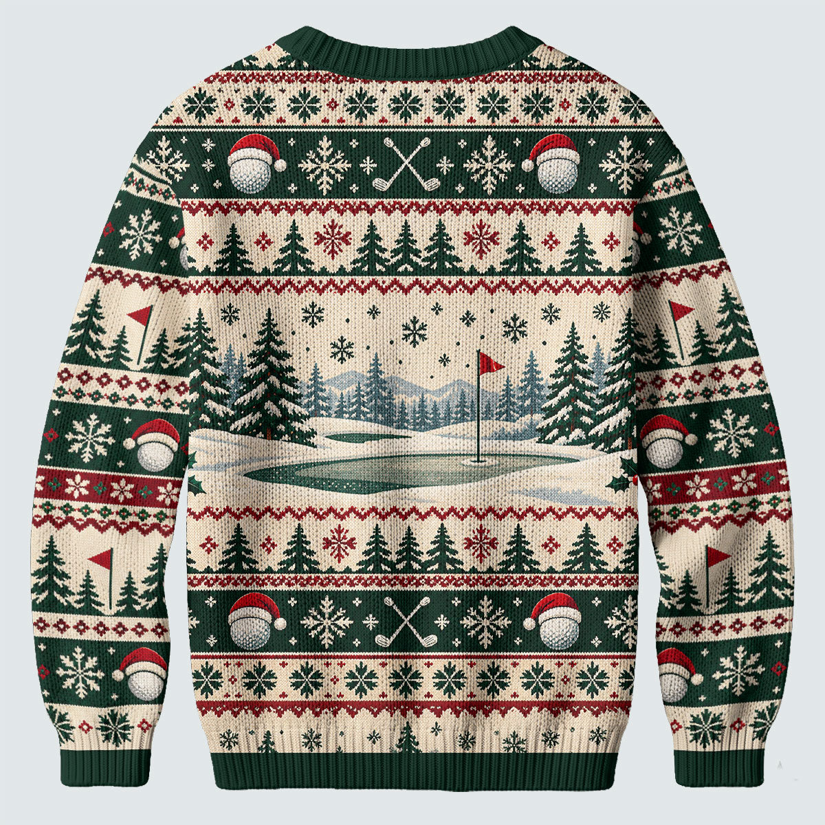 Ugly Christmas Sweater Sleigh My Name Golf Cart, Ugly Sweater Party, Golf Lover Gifts