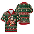 Festive Cat Lights Christmas Golf Shirt, Mens Golf Polo, Mens Holiday Golf Shirts