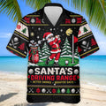 Santa Driving Range Christmas Golf Shirt, Golf Shirts For Men, Mens Golf Apparel