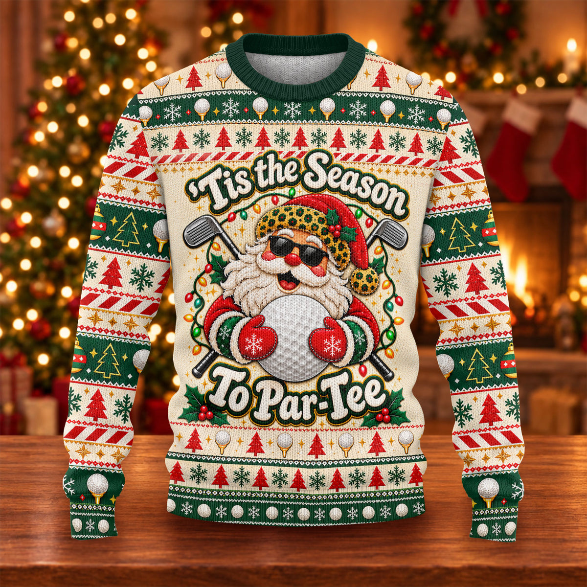 Ugly Christmas Sweater Tis The Season To Par-Tee, Ugly Sweater Party, Funny Xmas Gift