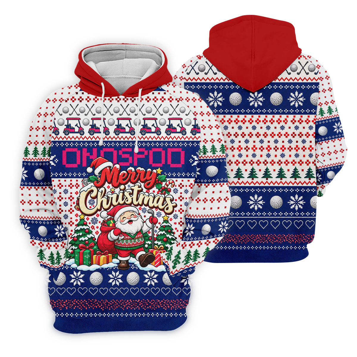 Santa Golf Balls Merry Christmas Golf Shirt, Mens Golf Polo, Funny Mens Golf Shirts