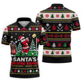 Santa Driving Range Christmas Golf Shirt, Golf Shirts For Men, Mens Golf Apparel
