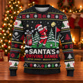 Ugly Christmas Sweater Santa Driving Range, Ugly Sweater Party, Holiday Party Sweater