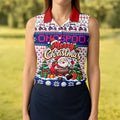 Santa Golf Balls Merry Christmas Golf Shirt, Womens Golf Tops, Womens Golf Clothing