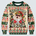 Ugly Christmas Sweater Tis The Season To Par-Tee, Ugly Sweater Party, Funny Xmas Gift