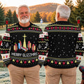 Ugly Christmas Sweater Merry Glizzmas Hot Dogs, Christmas Golf Gift, Golf Lover Gifts