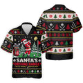 Santa Driving Range Christmas Golf Shirt, Golf Shirts For Men, Mens Golf Apparel