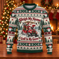Ugly Christmas Sweater Sleigh My Name Golf Cart, Ugly Sweater Party, Golf Lover Gifts