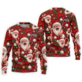 Santa Golf Ornaments Christmas Golf Shirt, Golf Shirts For Men, Mens Golf Shirts