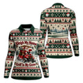 Sleigh My Name Golf Cart Christmas Golf Shirt, Womens Golf Tops, Womens Golf Apparel