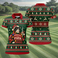 Festive Cat Lights Christmas Golf Shirt, Womens Golf Tops, Golf Shirts For Women