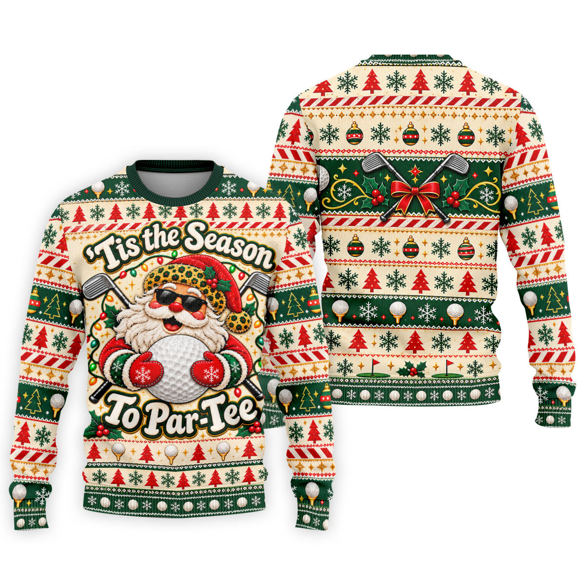 Tis The Season To Par-Tee Christmas Golf Shirt, Mens Golf Polo, Golf Shirts For Men