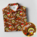 Gobblegiving Thanksgiving Golf Shirt, Womens Golf Apparel, Golf Shirts For Women