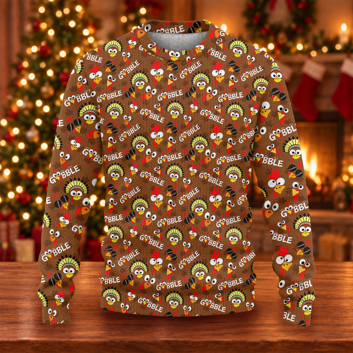 Ugly Christmas Sweater Thanksgiving Gobble Turkey, Golf Lover Gifts, Christmas Gifts