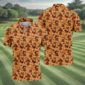Pumpkingiving Thanksgiving Golf Shirt, Mens Golf Shirts, Mens Holiday Golf Shirts