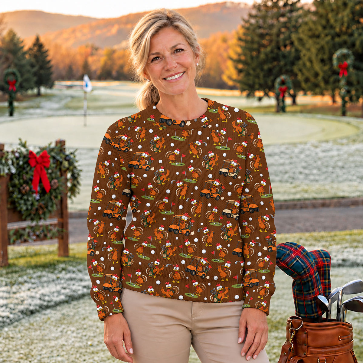 Ugly Christmas Sweater Thanksgiving Turkey Carts, Ugly Sweater Party, Funny Xmas Gift