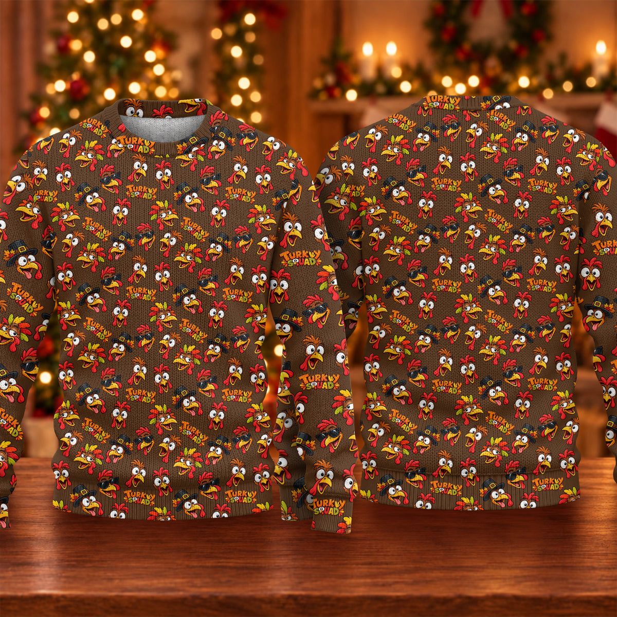 Ugly Christmas Sweater Thanksgiving Turkey Squad, Ugly Sweater Party, Christmas Gifts