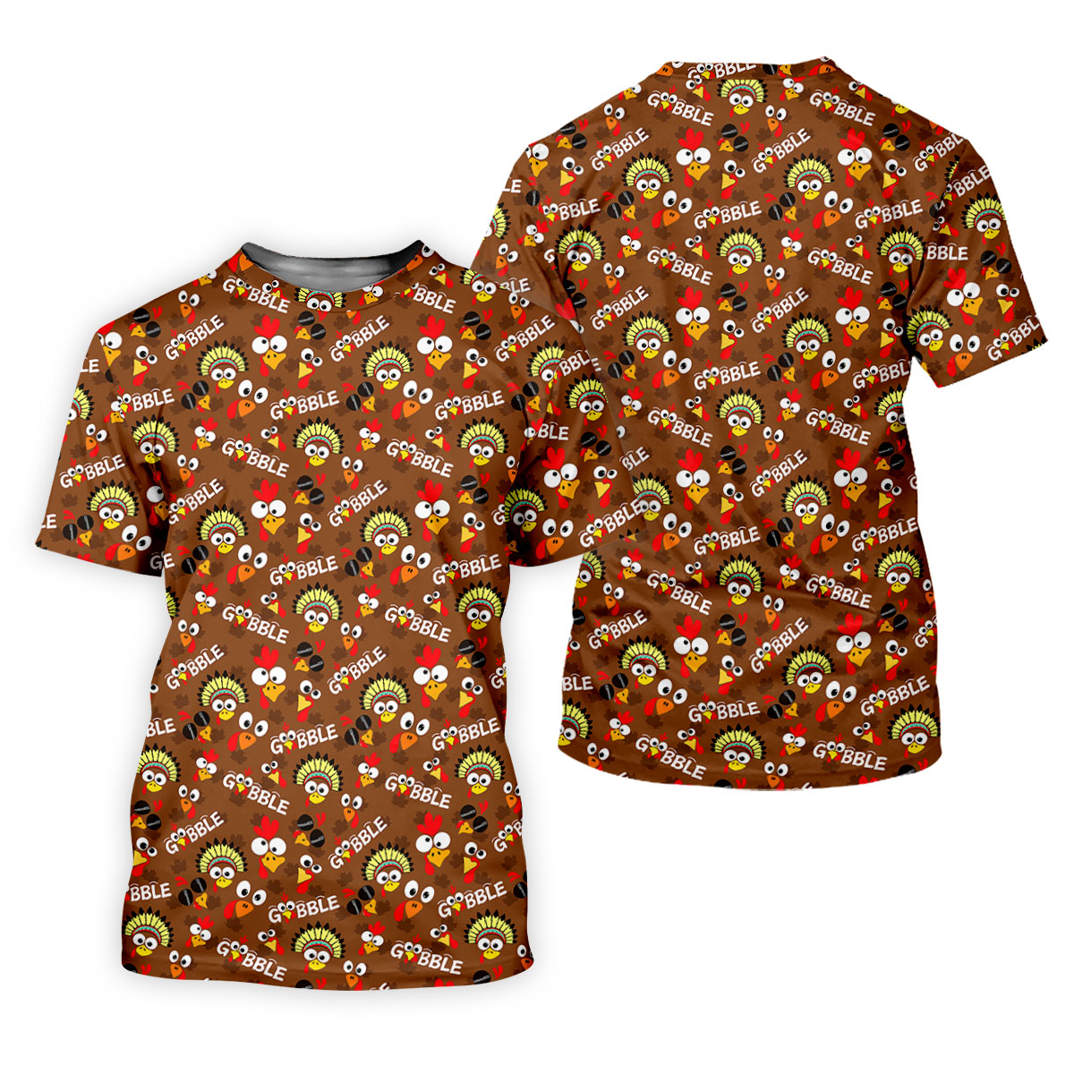 Gobblegiving Thanksgiving Golf Shirt, Golf Shirts For Men, Mens Holiday Golf Shirts