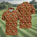 Gobblegiving Thanksgiving Golf Shirt, Golf Shirts For Men, Mens Holiday Golf Shirts