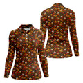 Turkey Squadgiving Thanksgiving Golf Shirt, Womens Golf Tops, Womens Golf Apparel