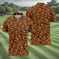 Golfgiving Turkey Cart Thanksgiving Golf Shirt, Mens Golf Polo, Golf Shirts For Men