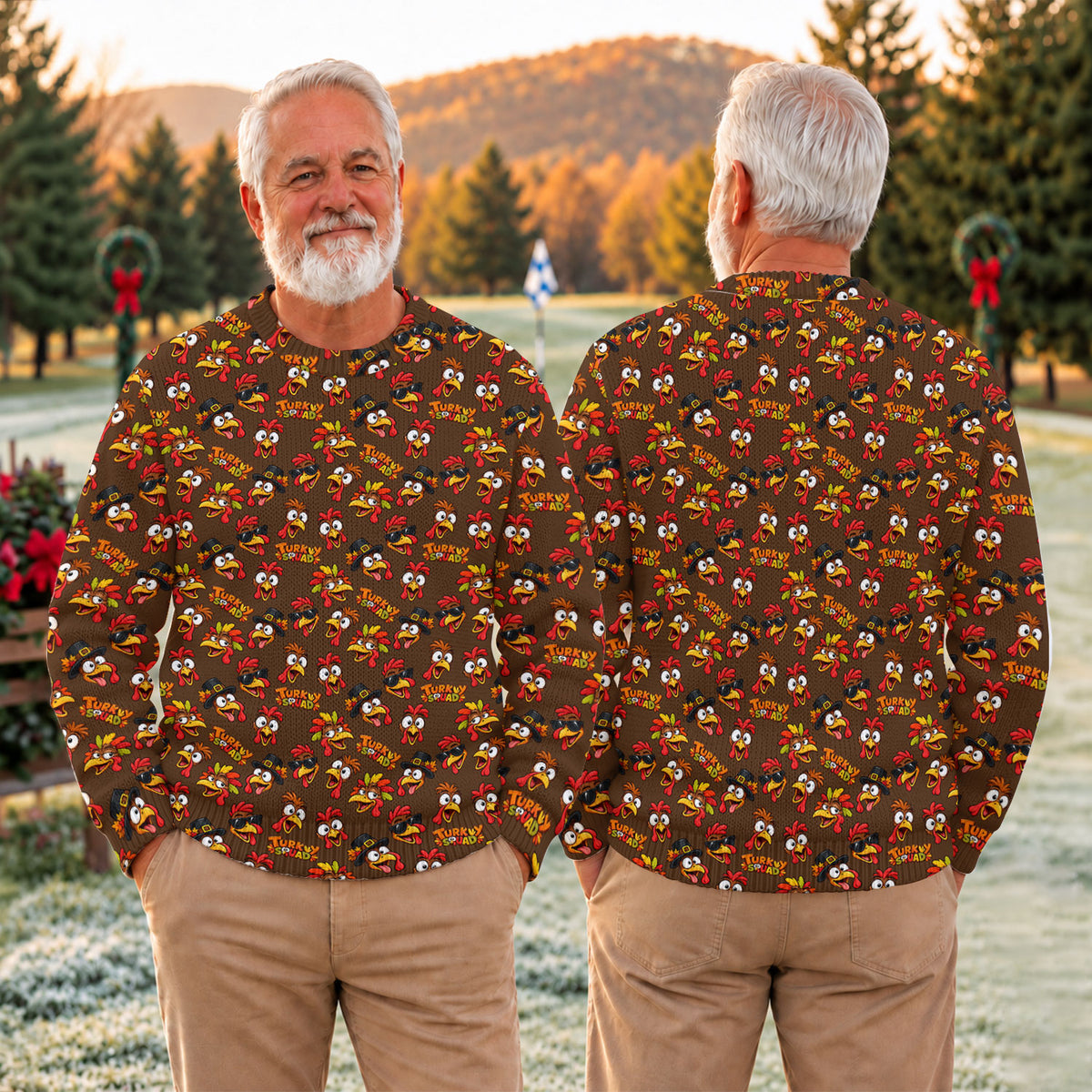 Ugly Christmas Sweater Thanksgiving Turkey Squad, Ugly Sweater Party, Christmas Gifts