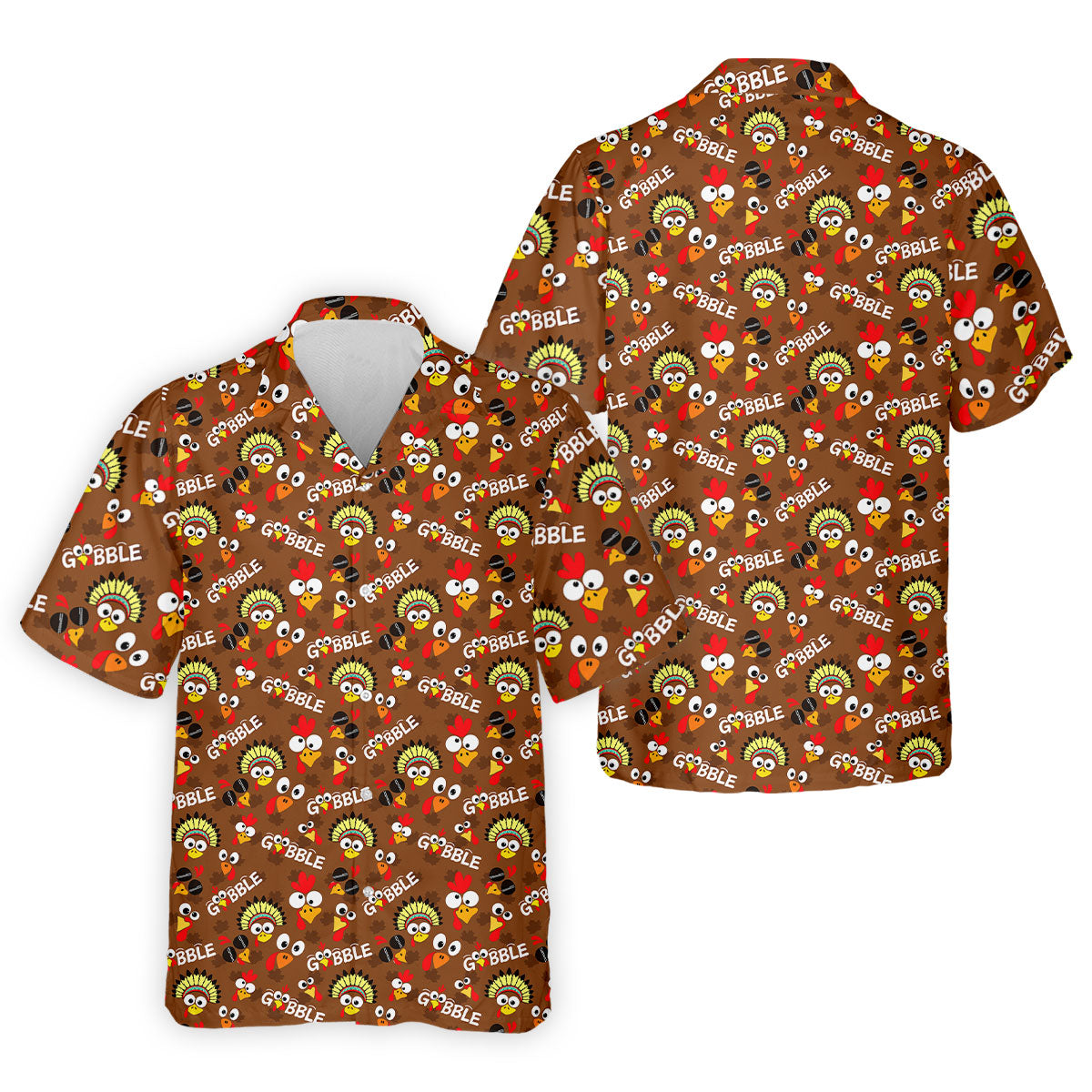 Gobblegiving Thanksgiving Golf Shirt, Golf Shirts For Men, Mens Holiday Golf Shirts