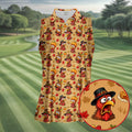 Pumpkingiving Thanksgiving Golf Shirt, Womens Golf Apparel, Womens Golf Clothing