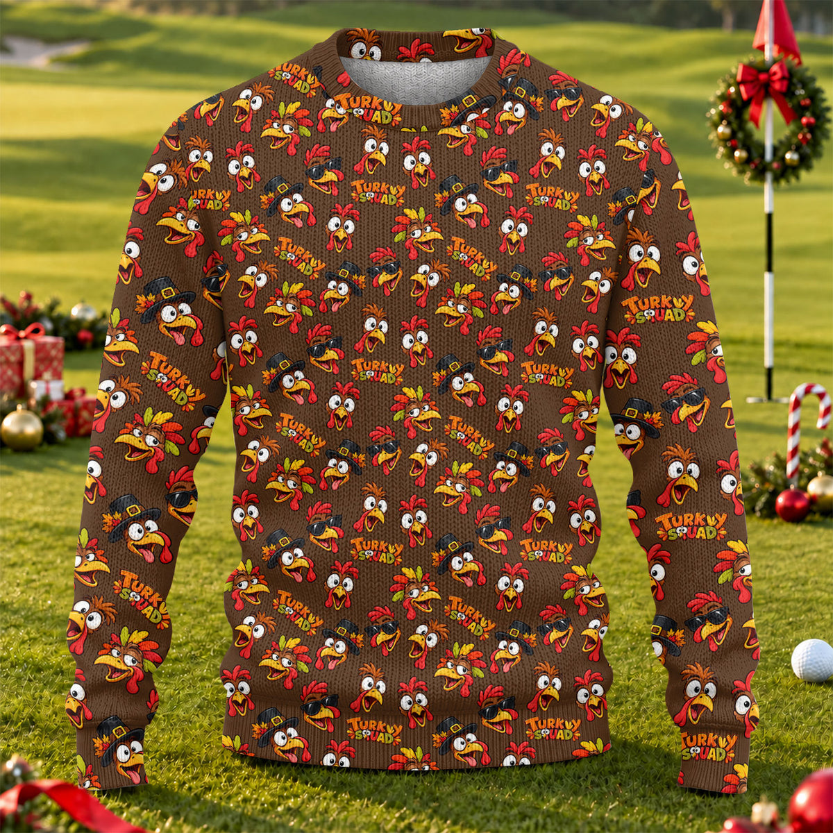 Ugly Christmas Sweater Thanksgiving Turkey Squad, Ugly Sweater Party, Christmas Gifts