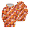 Thanksgiving Pumpkin Checker Turkey Golf Shirt, Womens Golf Tops, Ladies Golf Shirts