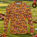 Ugly Christmas Sweater Thanksgiving Leaves, Ugly Sweater Party, Holiday Party Sweater