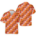 Thanksgiving Pumpkin Checker Turkey Golf Shirt, Mens Golf Polo, Golf Shirts For Men