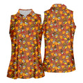Thanksgiving Turkey Leaves Golf Shirt, Ladies Golf Shirts, Golf Shirts For Women